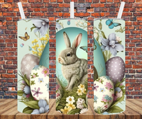 Easter Bunny - Tumbler Wrap - Vinyl Transfers