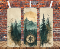 Outdoor Adventure - Tumbler Wrap - Vinyl Transfers