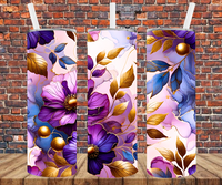 Floral - Tumbler Wrap - Sublimation Transfers