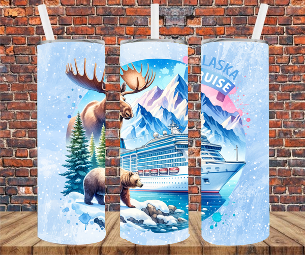 Alaska Cruise - Tumbler Wrap - Sublimation Transfers