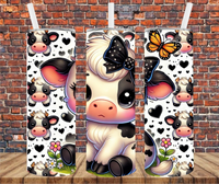 Baby Cow - Tumbler Wrap - Sublimation Transfers