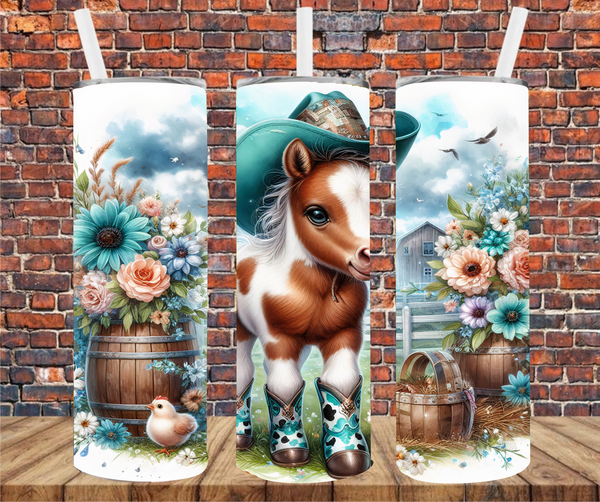 Country Horse - Tumbler Wrap - Sublimation Transfers