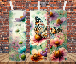 Butterfly - Tumbler Wrap - Sublimation Transfers