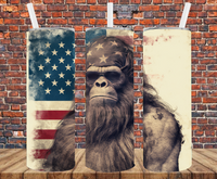 American Bigfoot - Tumbler Wrap - Sublimation Transfers