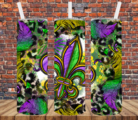 Mardi Gras - Tumbler Wrap Vinyl Transfers