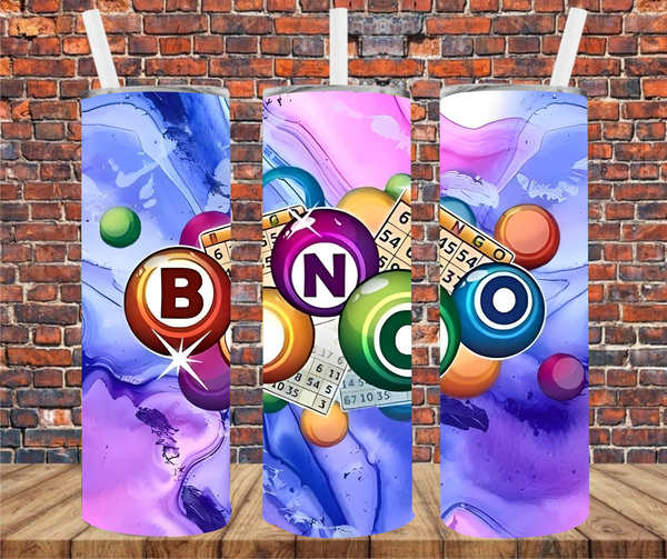 Bingo - Tumbler Wrap - Vinyl Transfer