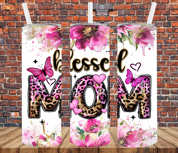Blessed Mom - Tumbler Wrap - Sublimation Transfers