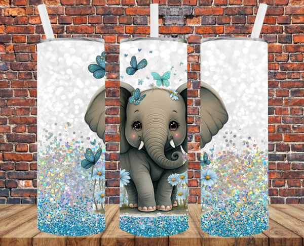 Elephant - Tumbler Wrap - Sublimation Transfers