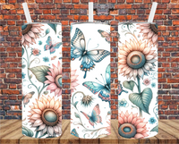 Boho Floral - Tumbler Wrap - Sublimation Transfers