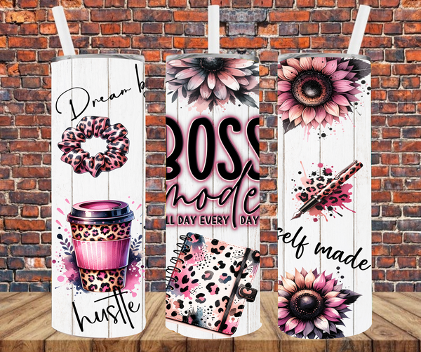 Boss Mode - Tumbler Wrap - Sublimation Transfers