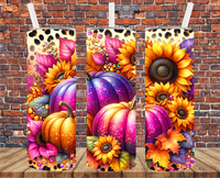 Fancy Pumpkins - Tumbler Wrap - Vinyl Transfers