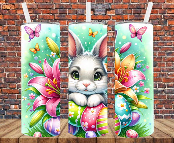 Easter Bunny - Tumbler Wrap - Vinyl Transfers