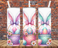 Easter Baskets - Tumbler Wrap - Vinyl Transfer