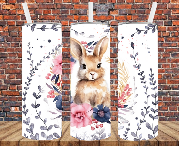 Bunny Rabbit - Tumbler Wrap - Vinyl Transfers