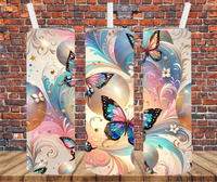 Butterflies - Tumbler Wrap - Sublimation Transfers