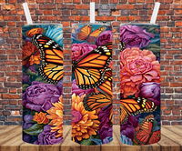 Butterflies - Tumbler Wrap - Sublimation Transfers