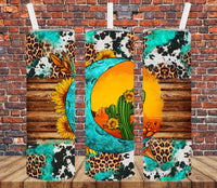 Cactus Moon - Tumbler Wrap Sublimation Transfers