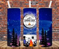 Camping Crew - Tumbler Wrap - Sublimation Transfers