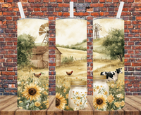 Farm Barnyard - Tumbler Wrap - Vinyl Transfers