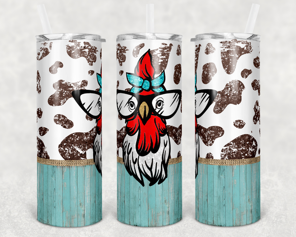 Country Chicken - Tumbler Wrap Sublimation Transfers