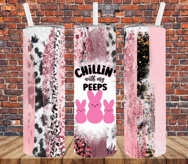 Chillin With My Peeps - Tumbler Wrap Vinyl Transfers