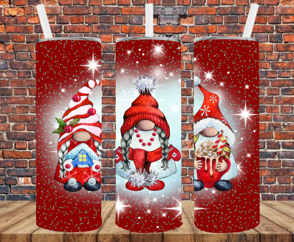 Christmas Gnomes - Tumbler Wrap - Sublimation Transfers