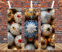 Christmas Ornament Balls - Tumbler Wrap Sublimation Transfers