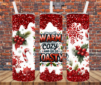 Warm Cozy & Toasty - Tumbler Wrap - Sublimation Transfers