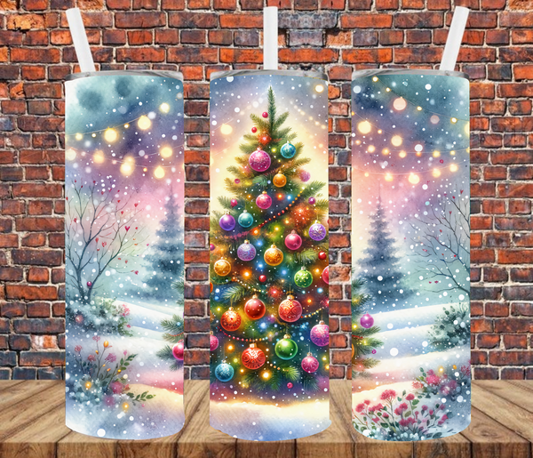Christmas Tree - Tumbler Wrap - Sublimation Transfers