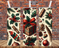 Vintage Christmas - Tumbler Wrap - Sublimation Transfers