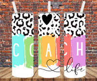 Coach Life - Tumbler Wrap - Sublimation Transfers