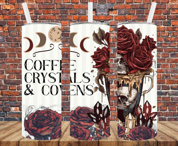 Coffee Crystals & Covens - Tumbler Wrap - Sublimation Transfers
