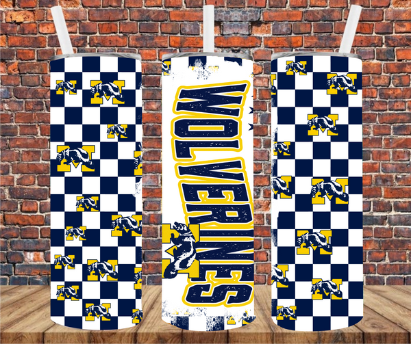 College - Tumbler Wrap - Sublimation Transfers