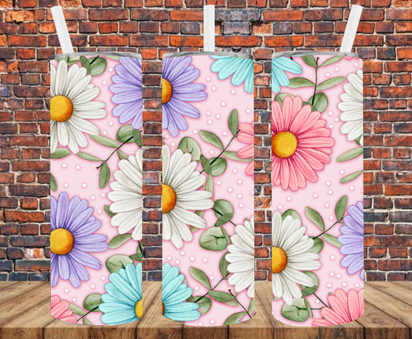 Floral - Tumbler Wrap - Sublimation Transfers