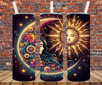 Celestial Moon - Tumbler Wrap - Sublimation Transfers