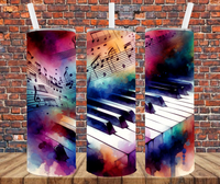 Music - Tumbler Wrap - Sublimation Transfers