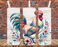 Country Rooster - Tumbler Wrap - Sublimation Transfers