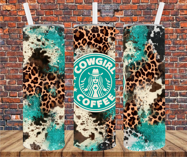 Cowgirl Coffee - Tumbler Wraps - Sublimation Transfers