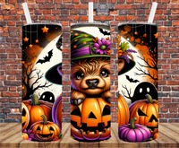 Halloween Country Cow - Tumbler Wrap - Sublimation Transfers