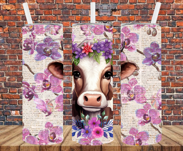 Country Cow - Tumbler Wrap - Sublimation Transfers