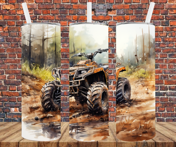 Off Road 4 Wheeler  - Tumbler Wrap - Sublimation Transfers