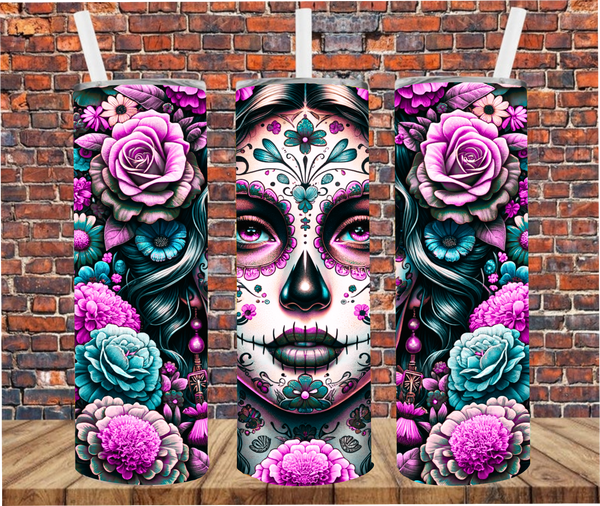 Day of the Dead - Tumbler Wrap - Sublimation Transfers