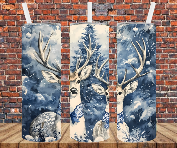 Christmas Deer - Tumbler Wrap - Sublimation Transfer