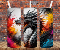 Dragon - Tumbler Wrap - Sublimation Transfers