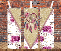 Heart Dream Catcher - Tumbler Wrap - Sublimation Transfers