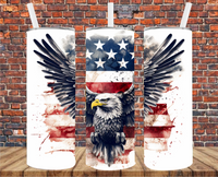 American Eagle - Tumbler Wrap - Sublimation Transfers