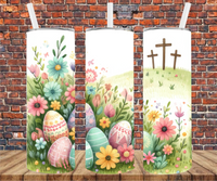 Easter Eggs - Tumbler Wrap - Vinyl Transfers