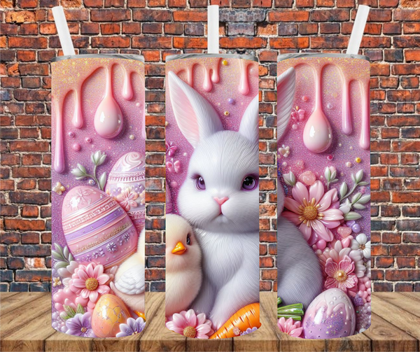 Easter Bunny - Tumbler Wrap - Vinyl Transfers