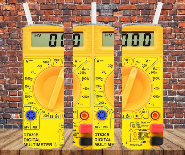 Voltage Meter - Tumbler Wrap Sublimation Transfers