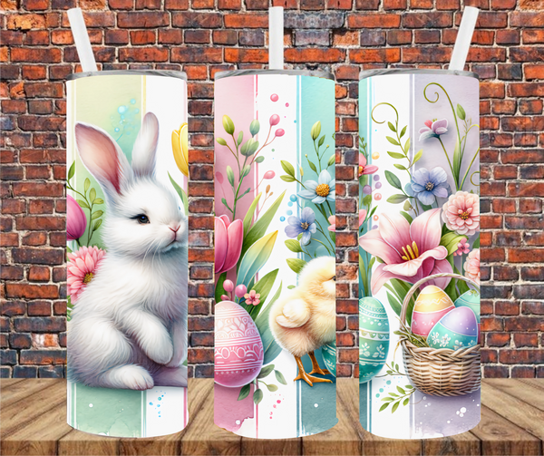 Easter Bunny - Tumbler Wrap - Vinyl Transfer